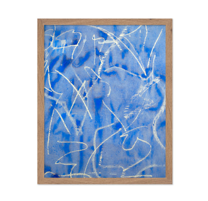 Blue Scribble Study