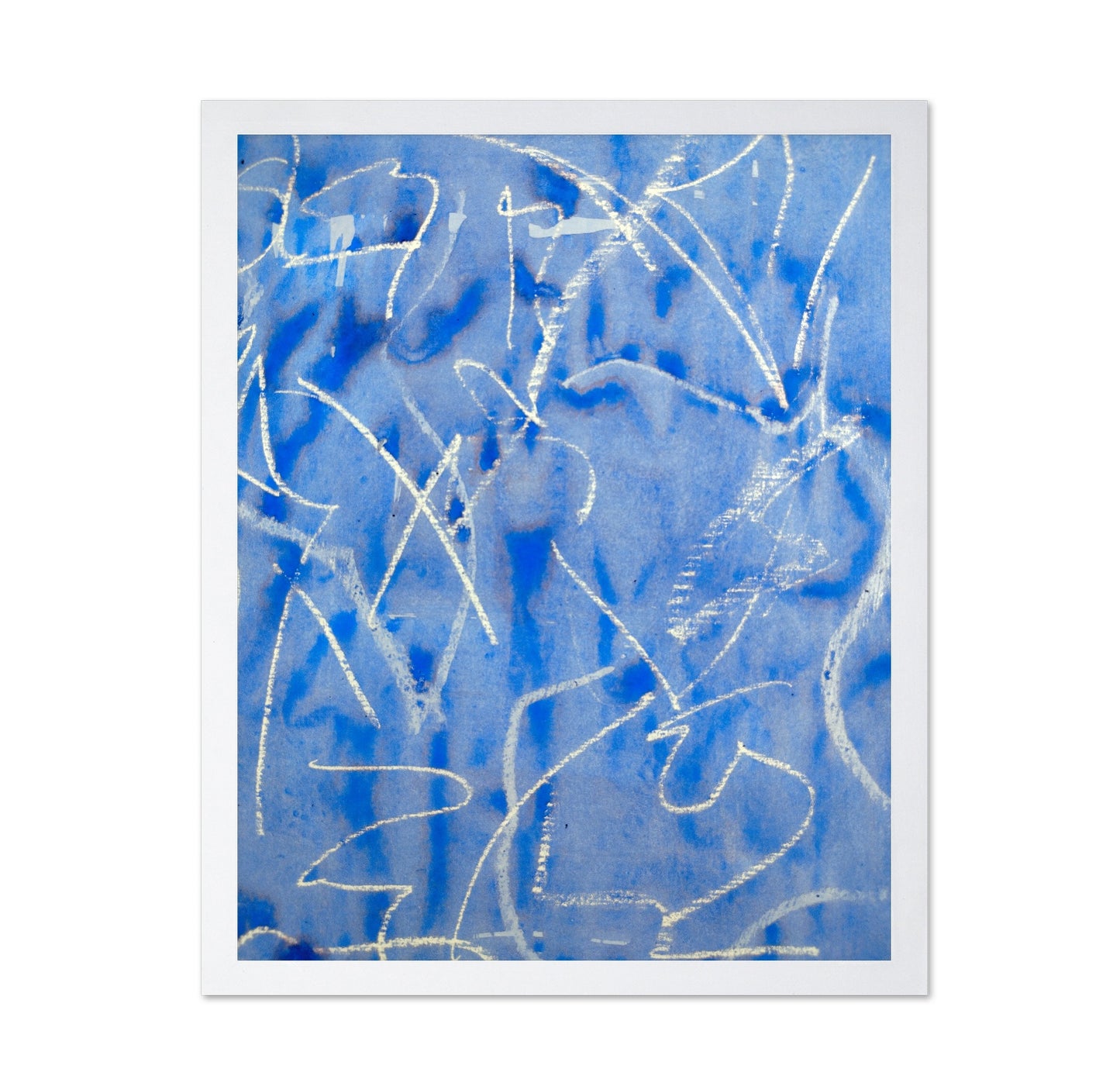 Blue Scribble Study