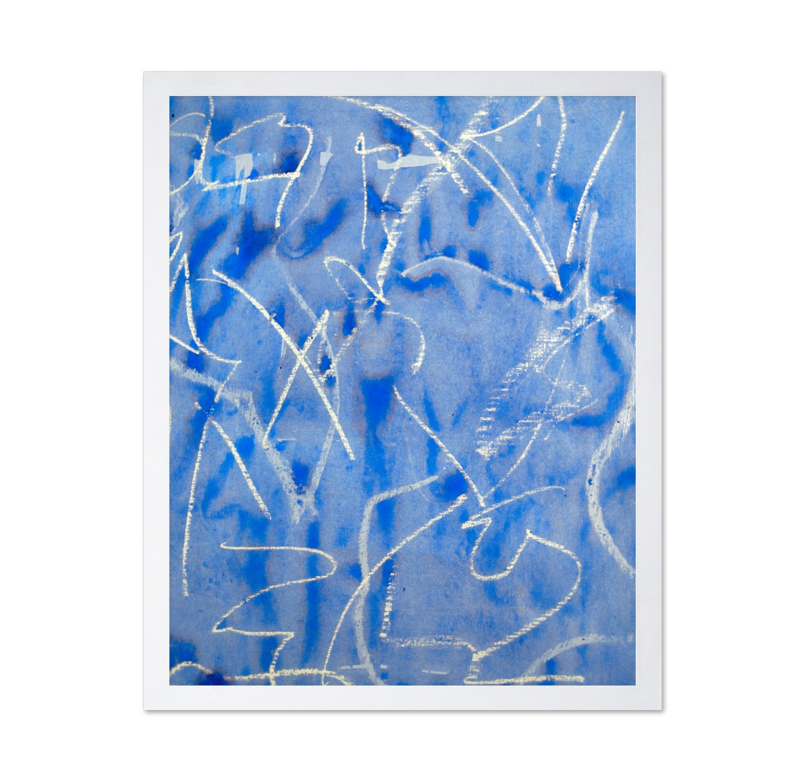 Blue Scribble Study
