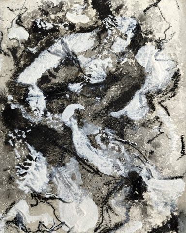 Monochrome Texture Flow No1