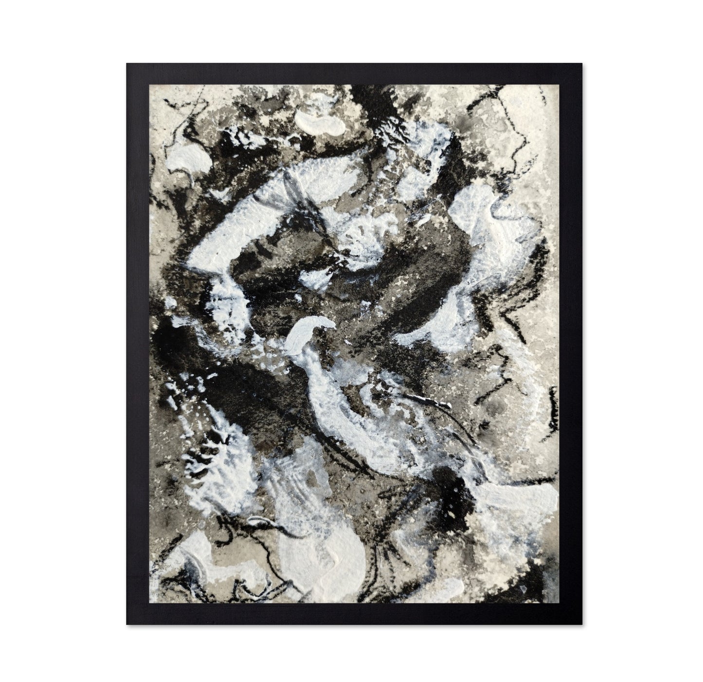 Monochrome Texture Flow No1