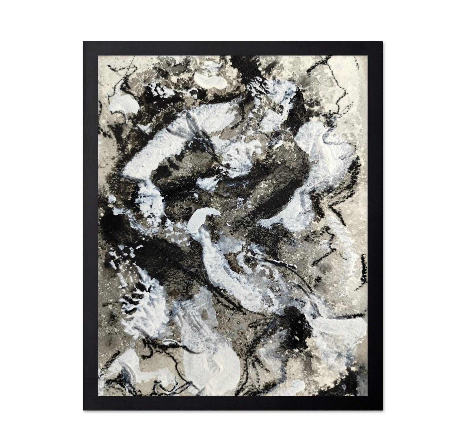 Monochrome Texture Flow No1