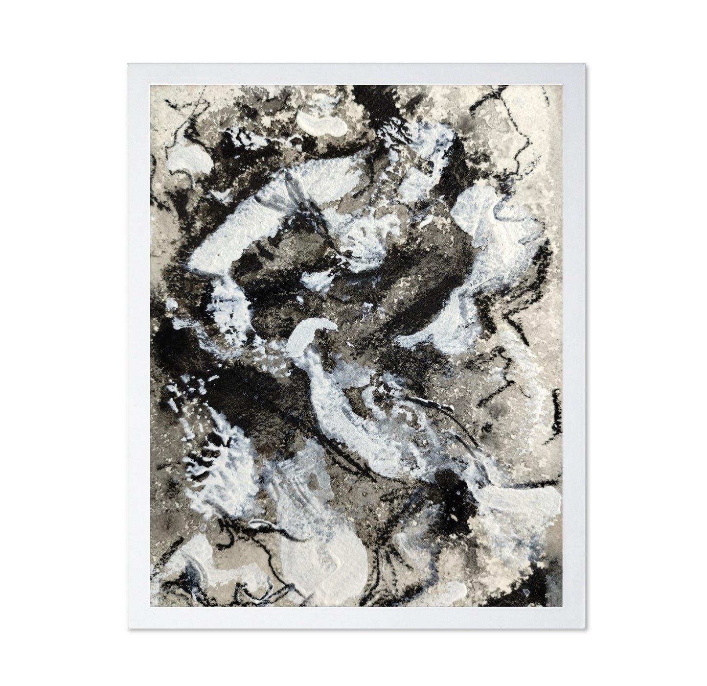 Monochrome Texture Flow No1