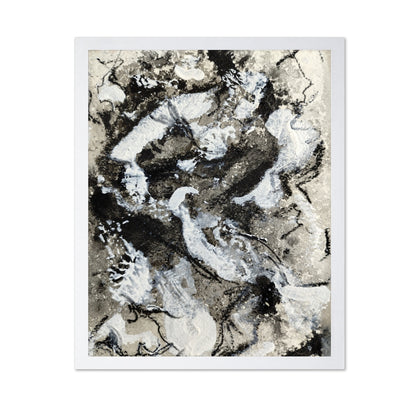 Monochrome Texture Flow No1