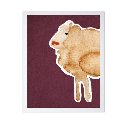 Minimal Sheep Silhouette