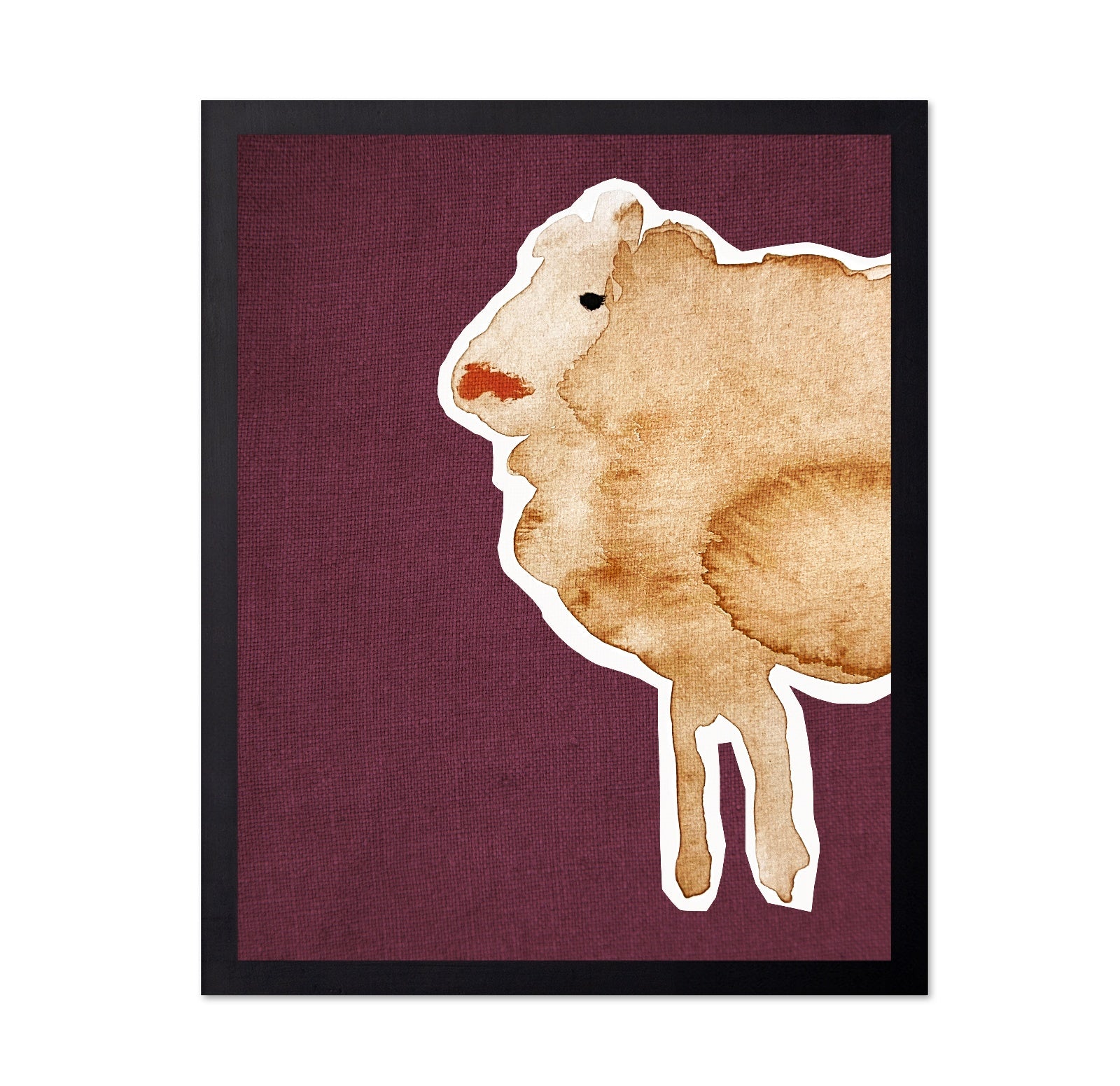 Minimal Sheep Silhouette