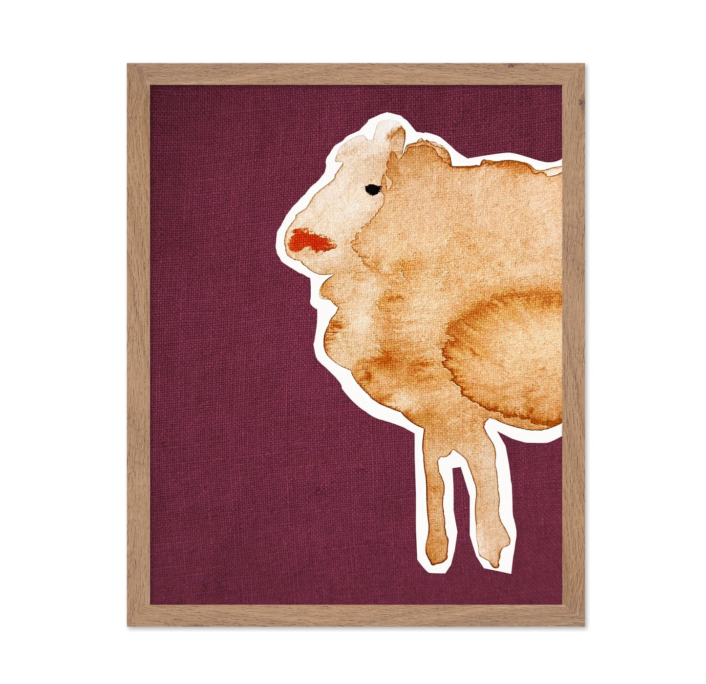 Minimal Sheep Silhouette