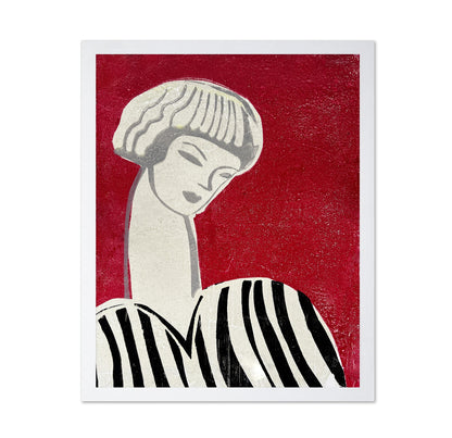 Red Vintage Portrait