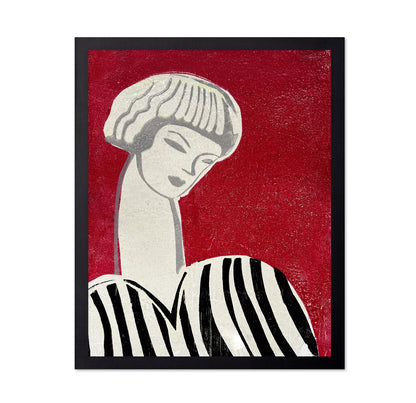 Red Vintage Portrait