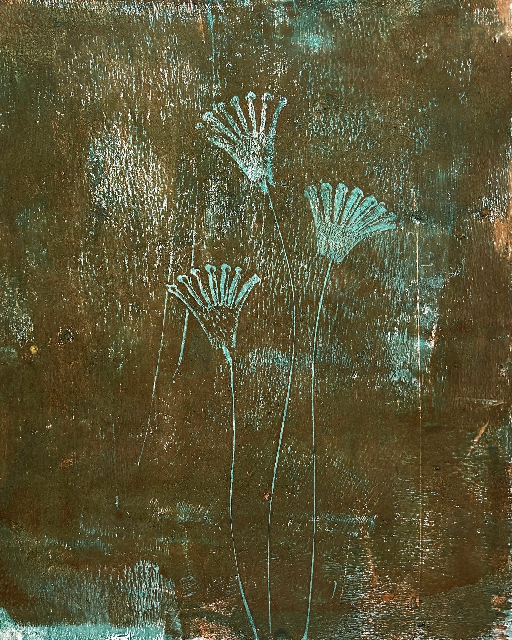 Turquoise Floral Stems