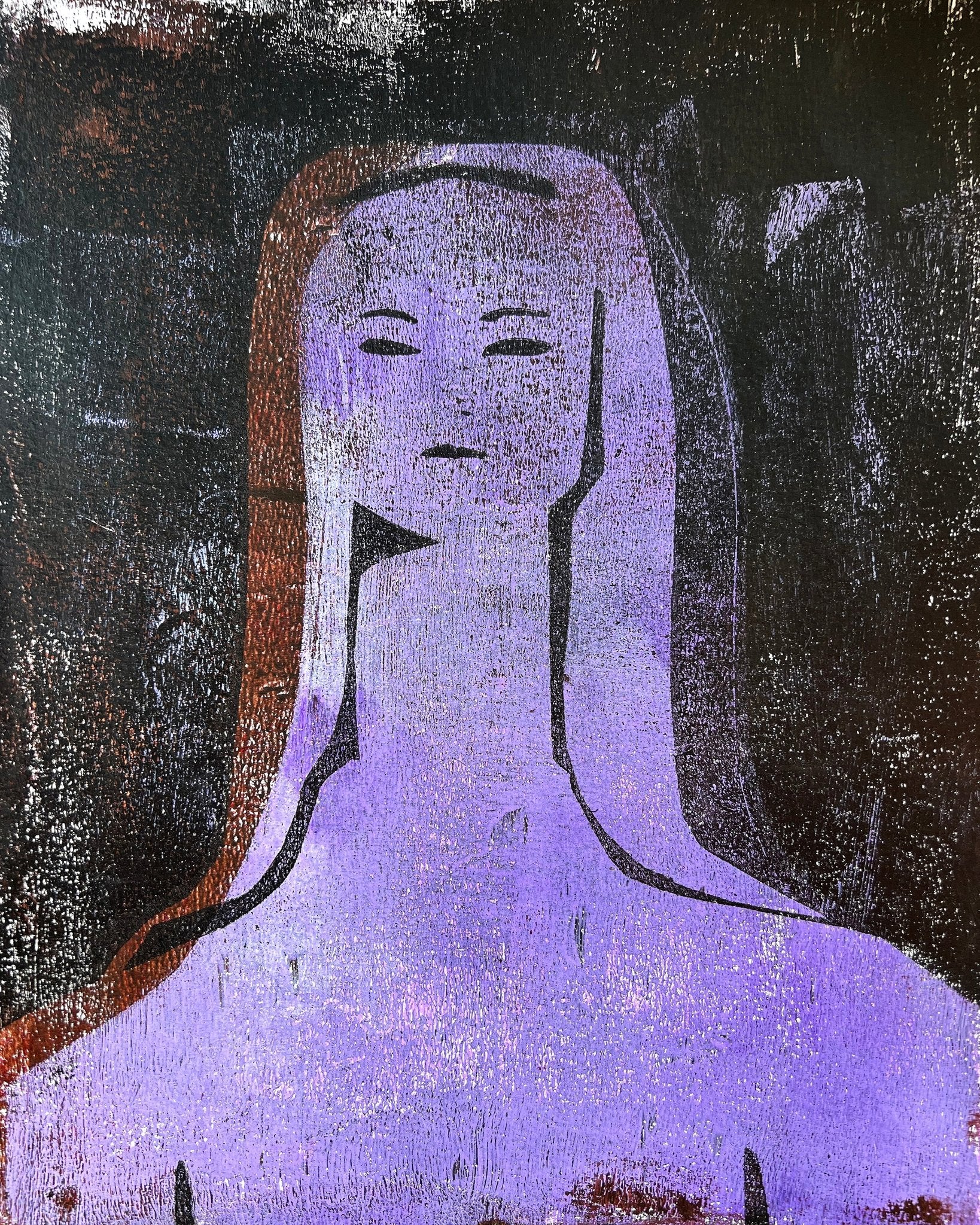 Purple Lady Portrait