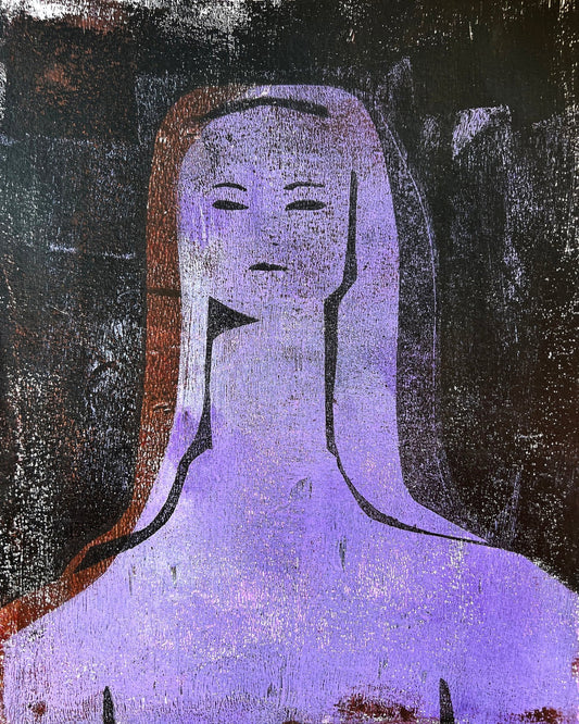 Purple Lady Portrait