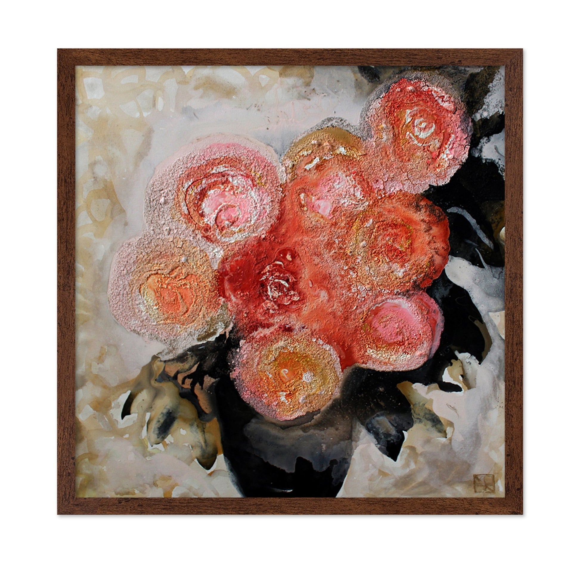 Textured Rose Cluster