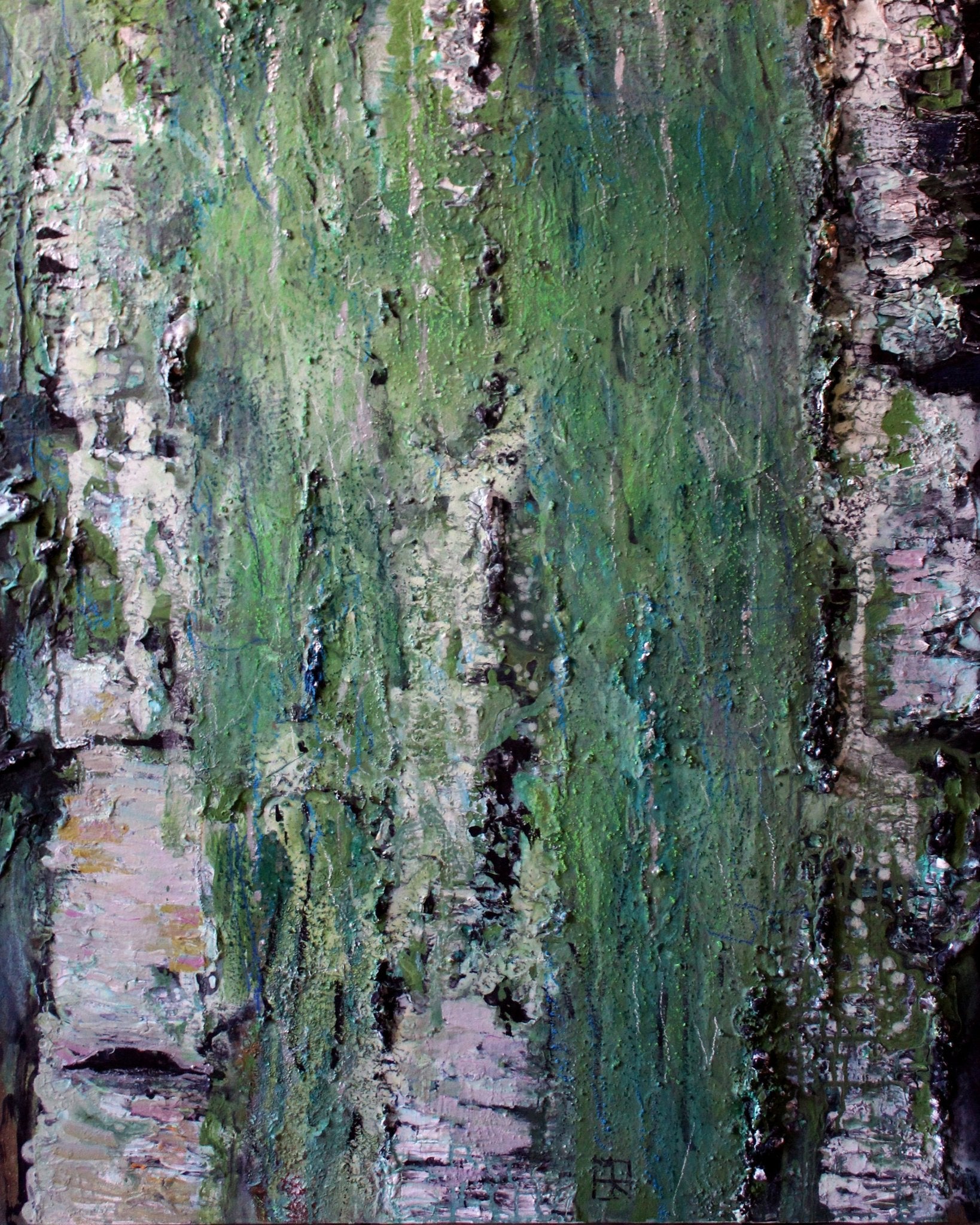 Textured Birch Forest