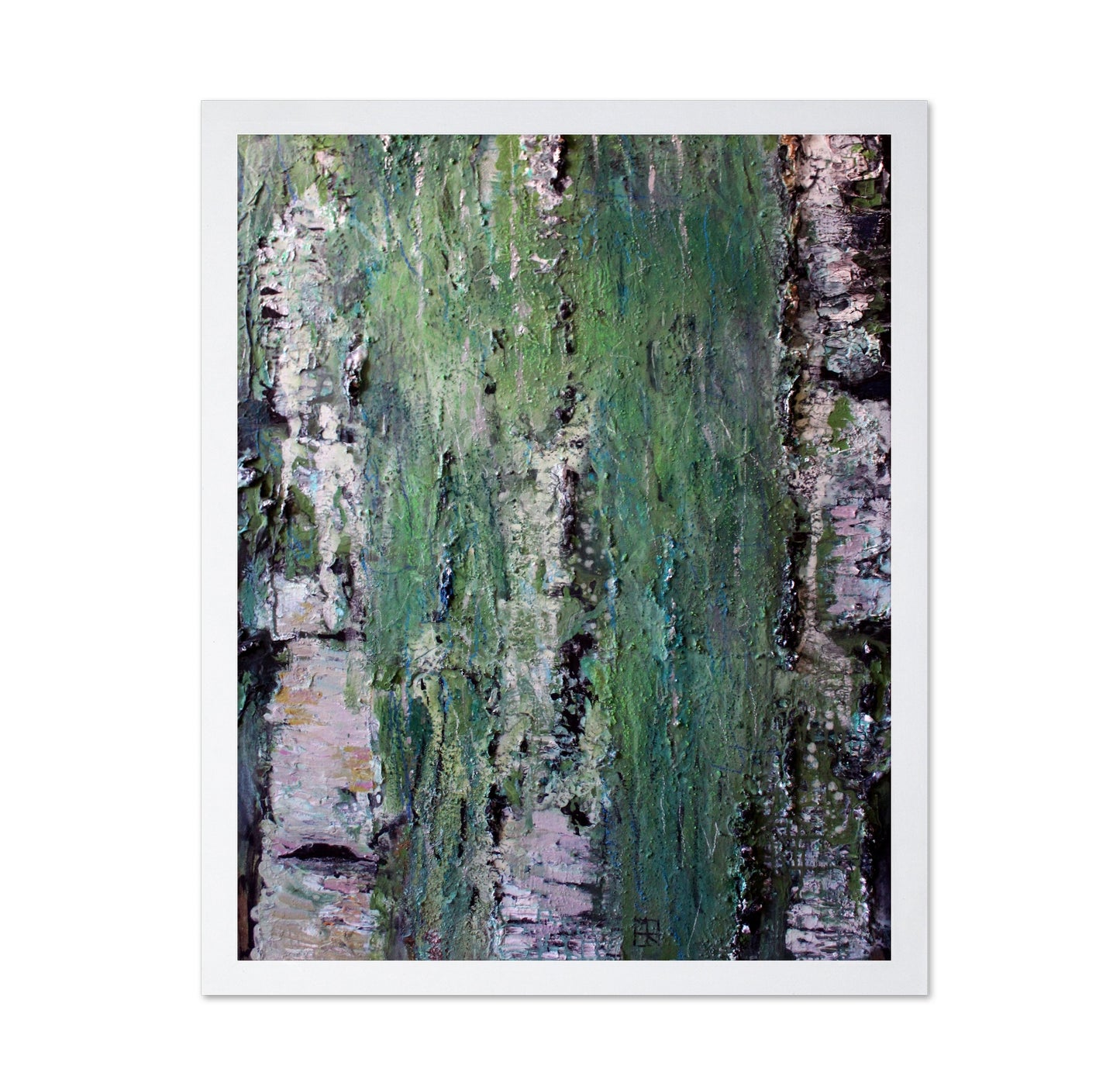 Textured Birch Forest