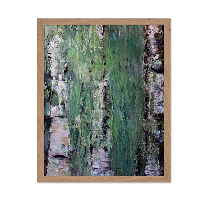 Textured Birch Forest