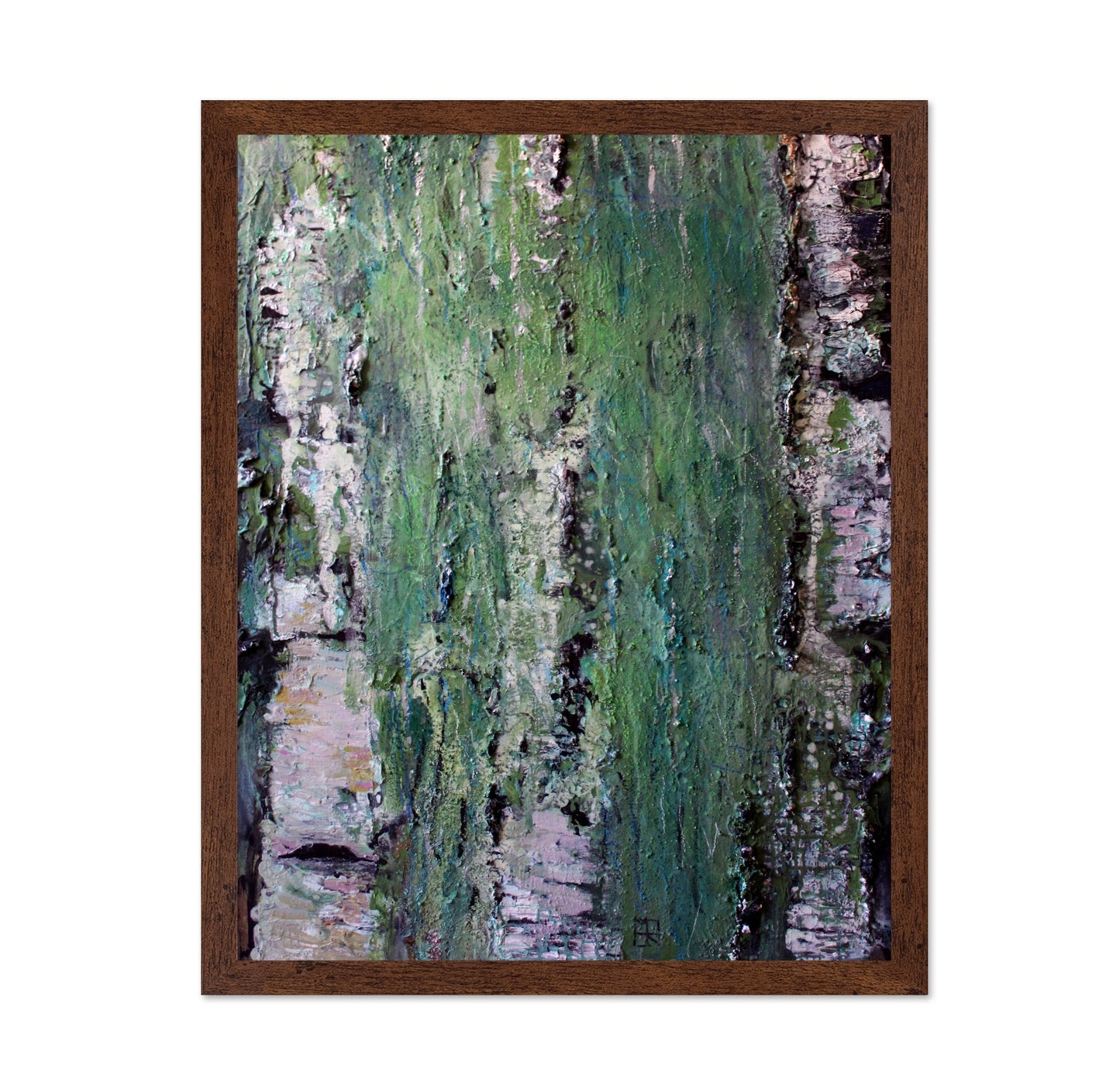 Textured Birch Forest