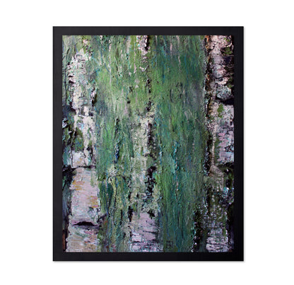 Textured Birch Forest