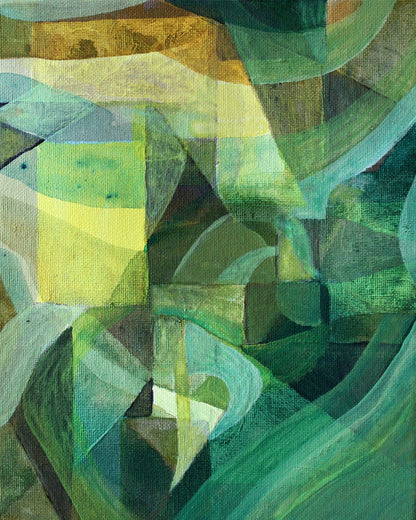 Green Abstract Hills