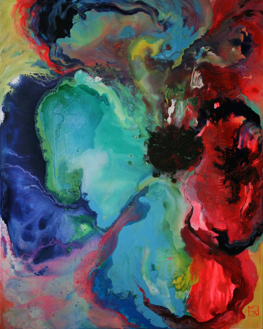Vibrant Abstract Bloom