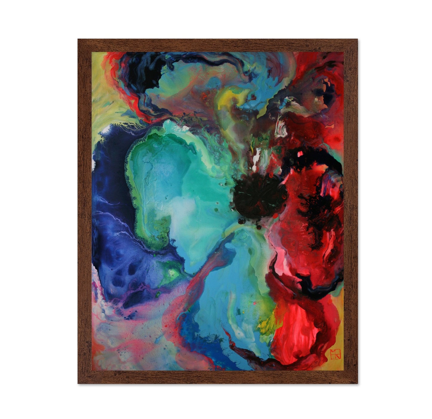 Vibrant Abstract Bloom