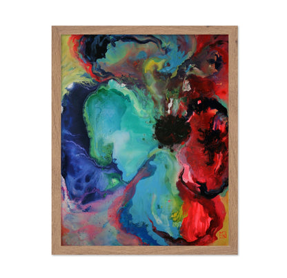 Vibrant Abstract Bloom