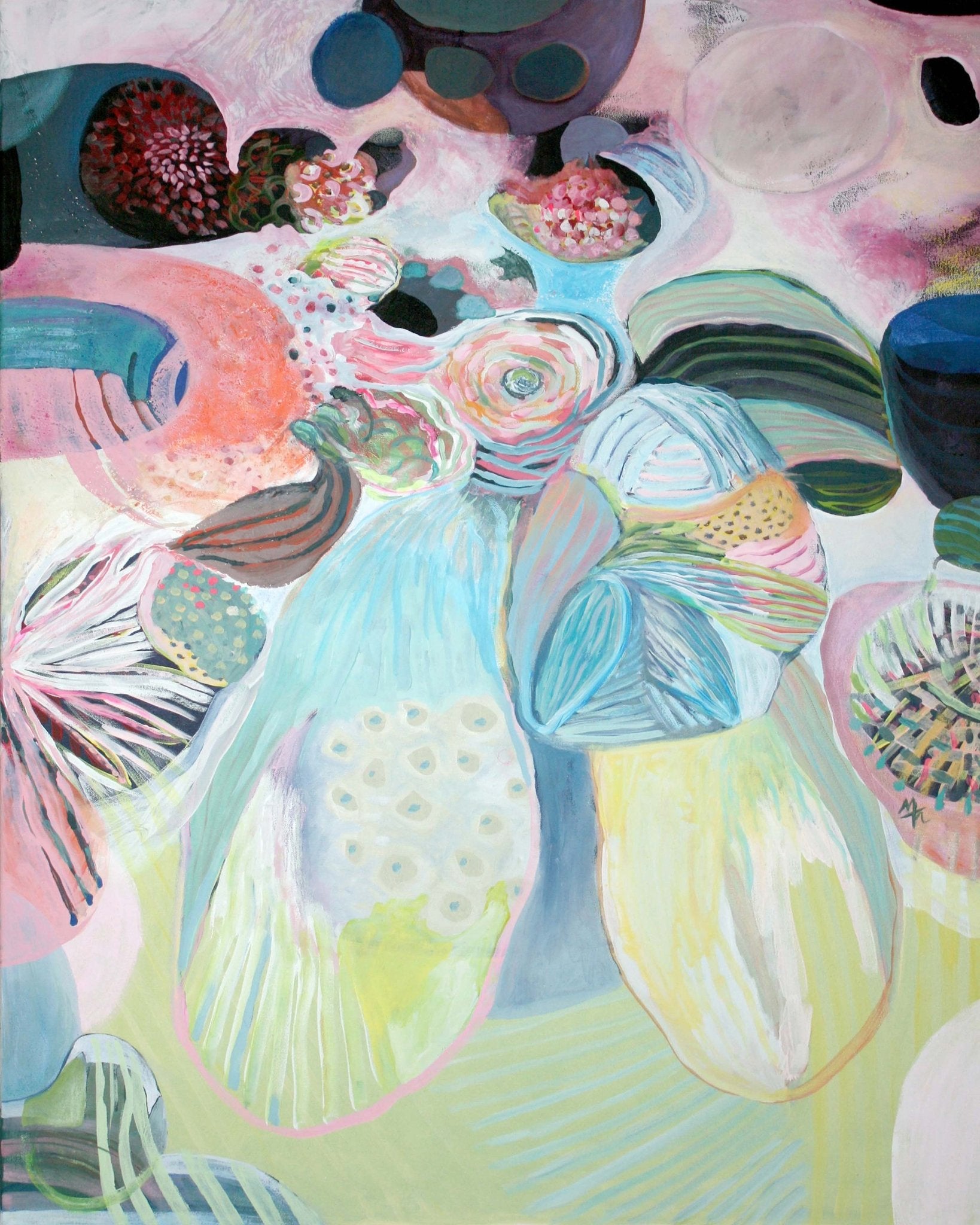 Abstract Floral Wings