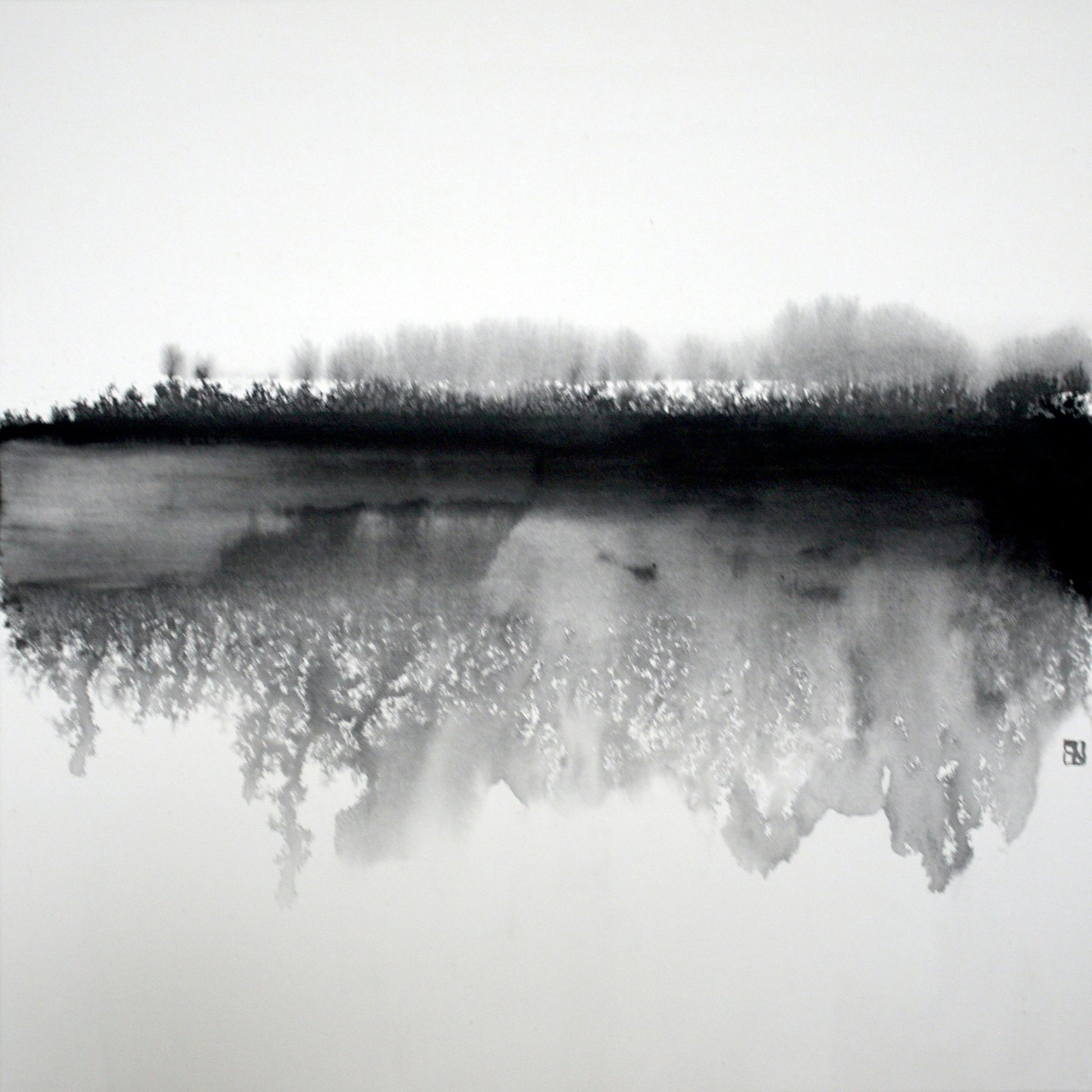 Misty Winter Reflection