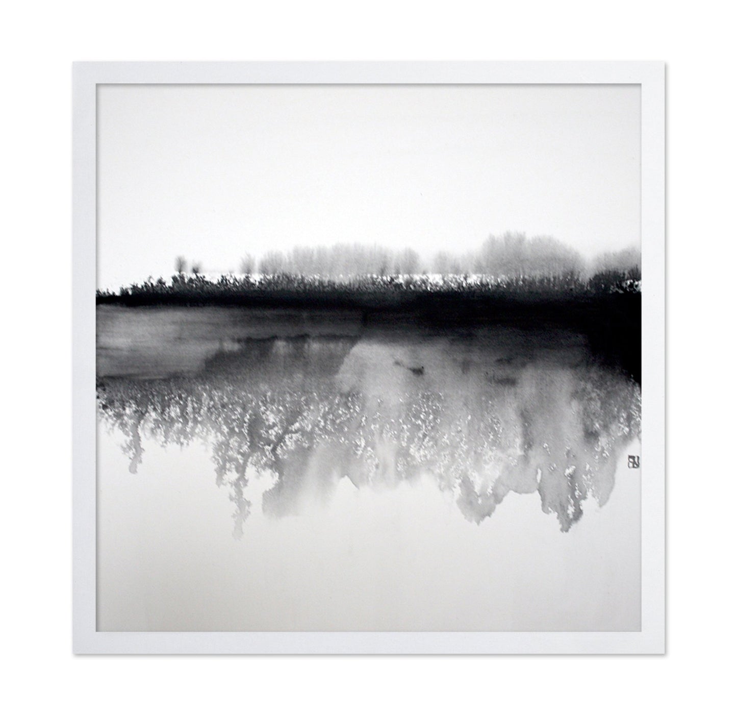 Misty Winter Reflection