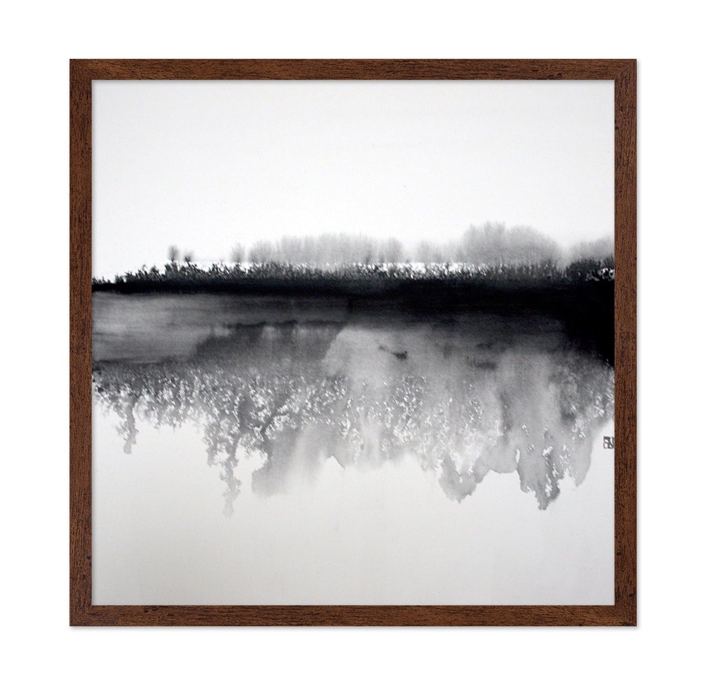 Misty Winter Reflection
