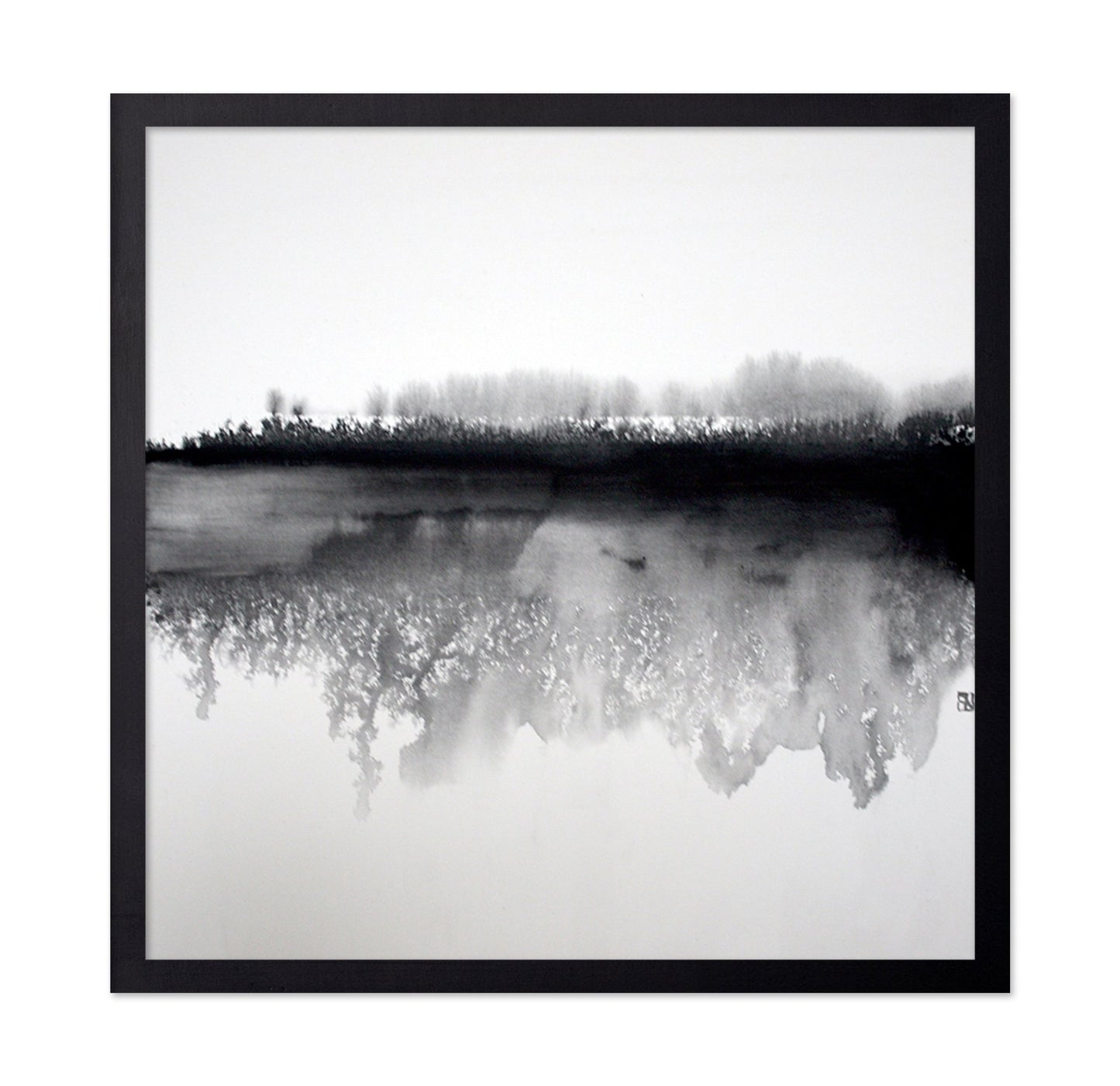 Misty Winter Reflection