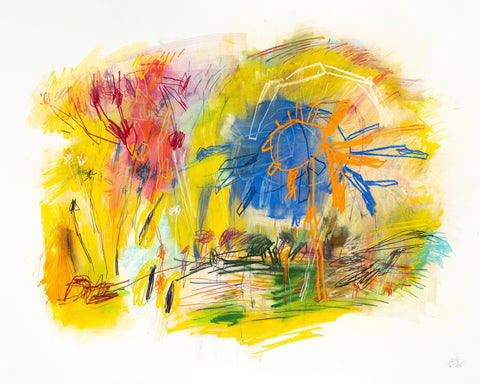 Abstract Sunburst Garden