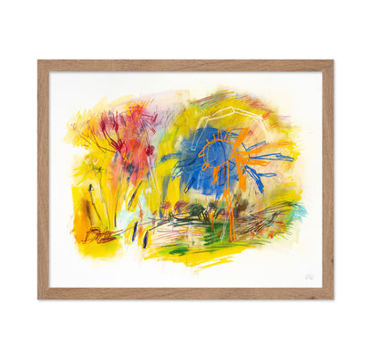 Abstract Sunburst Garden