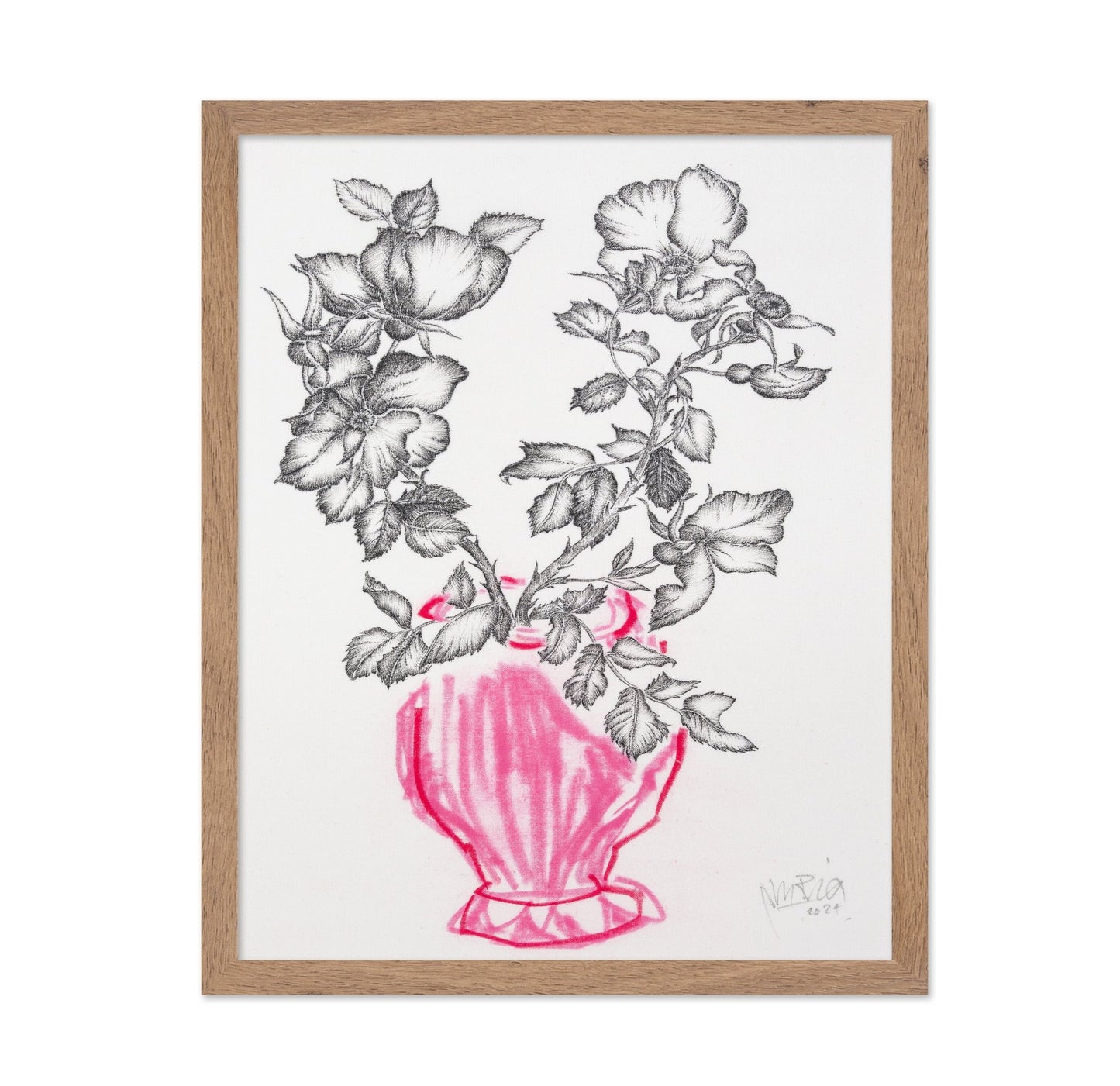 Vintage Floral Vase No2