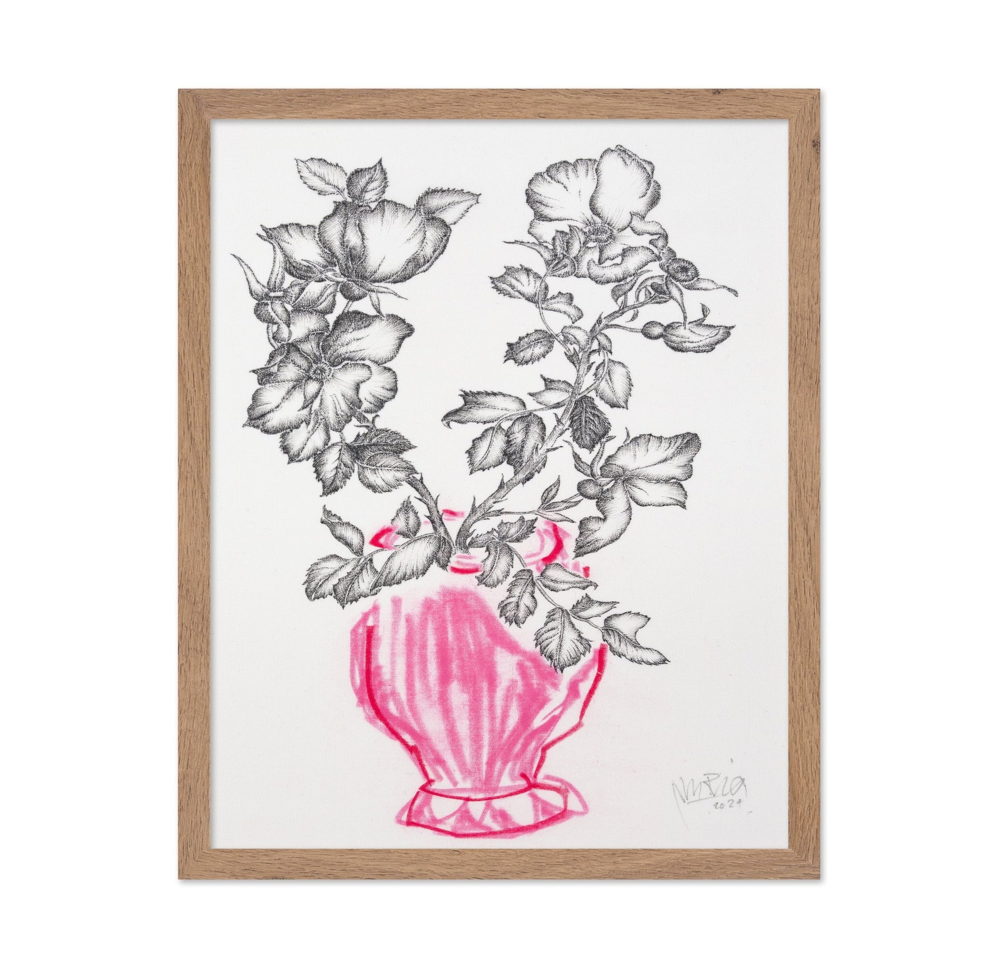 Vintage Floral Vase No2