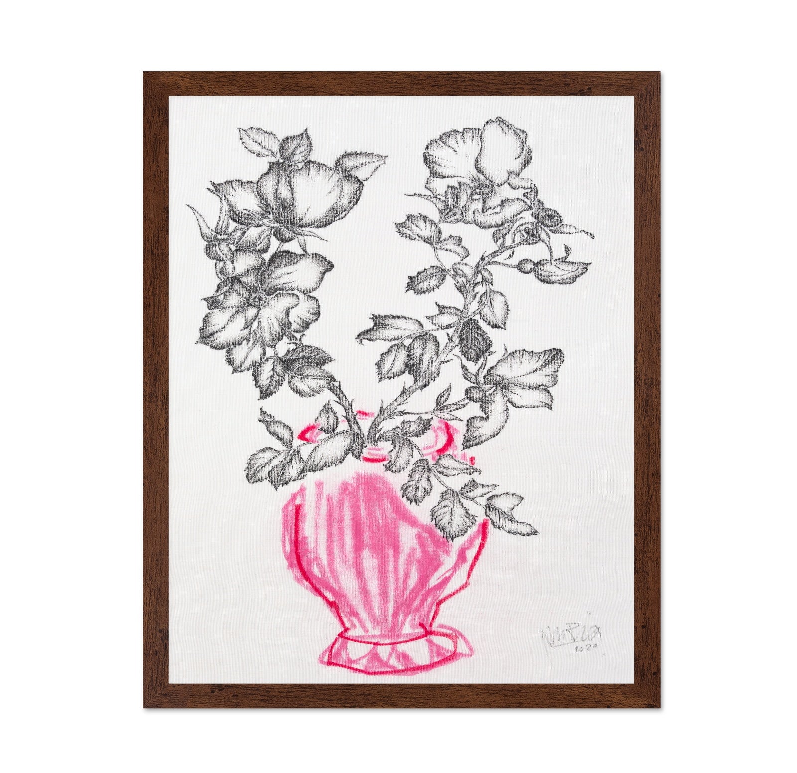 Vintage Floral Vase No2