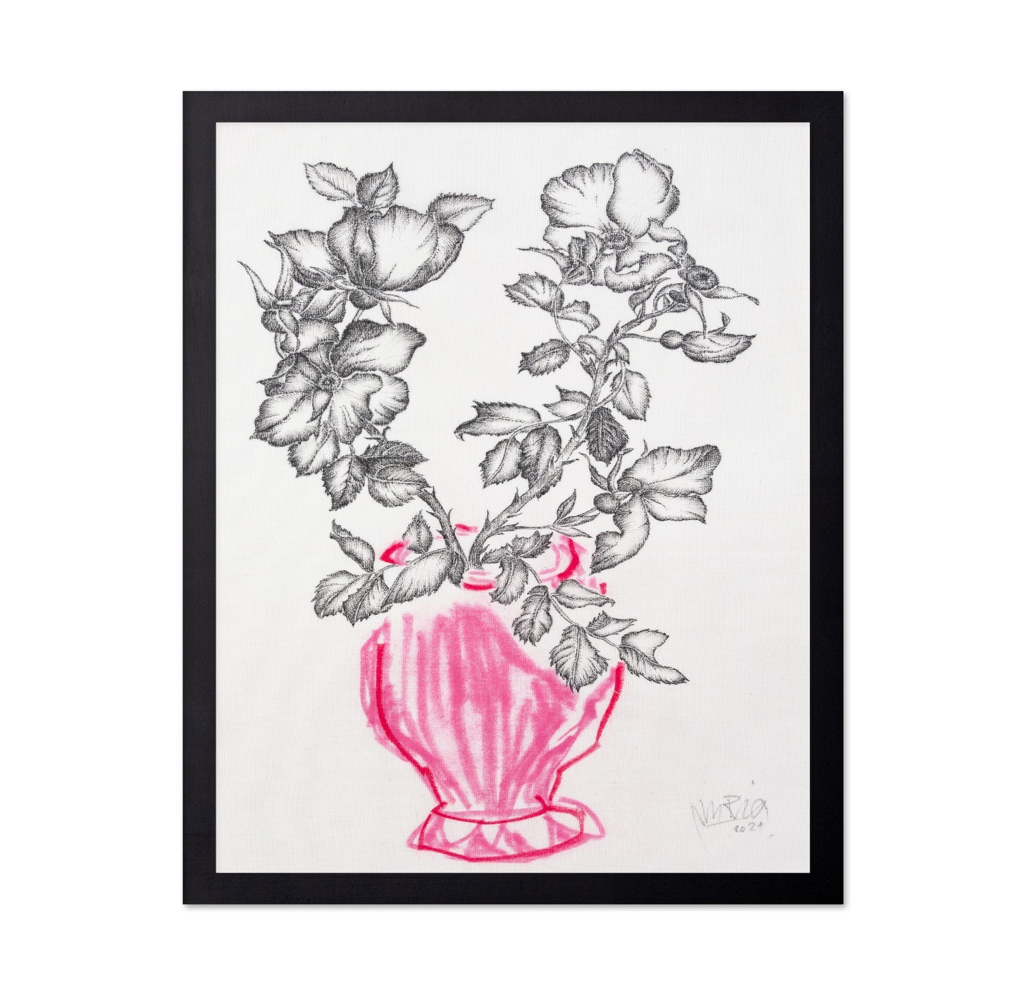 Vintage Floral Vase No2