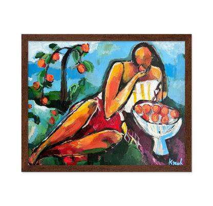 Woman With Peaches