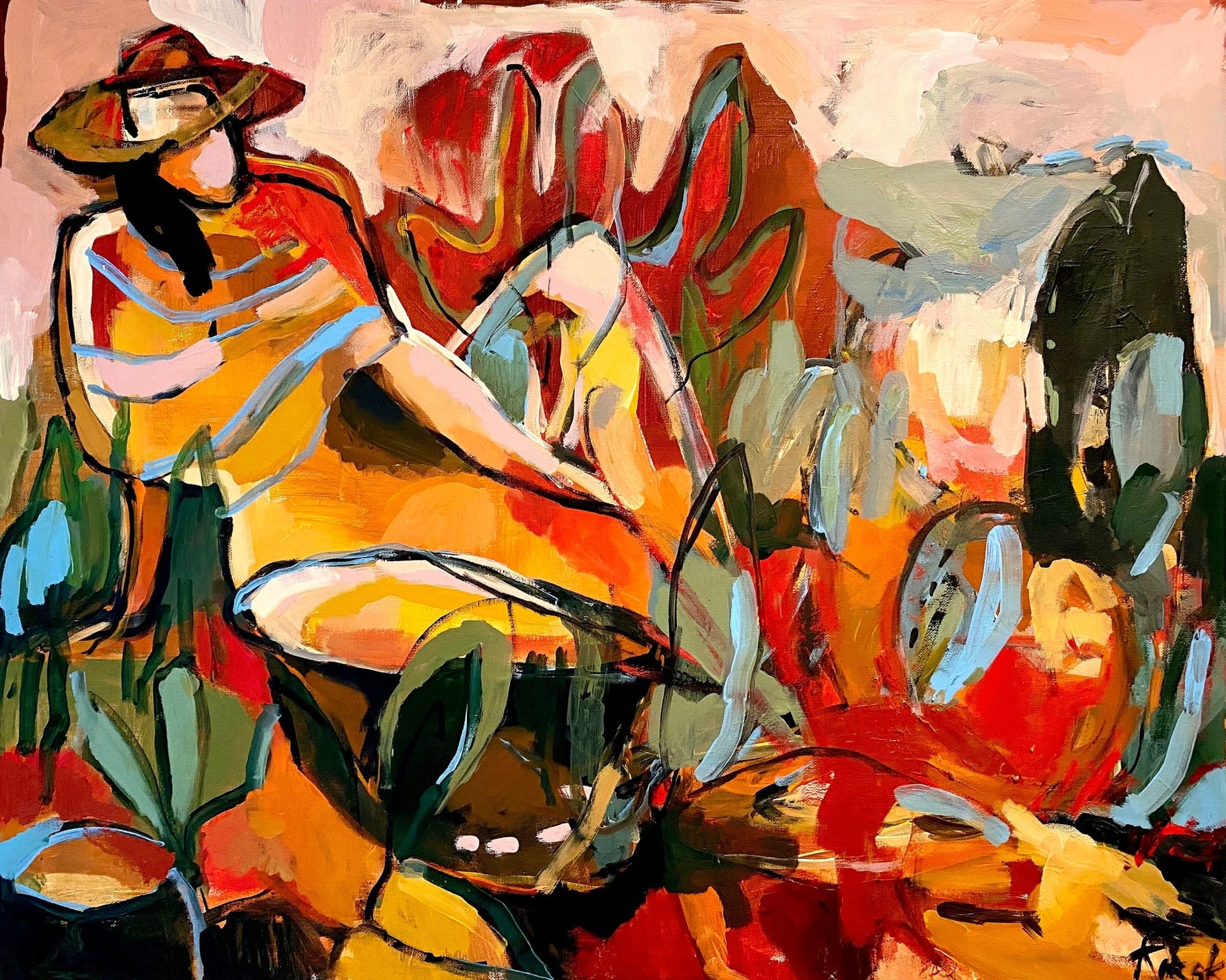 Desert Painter Scene