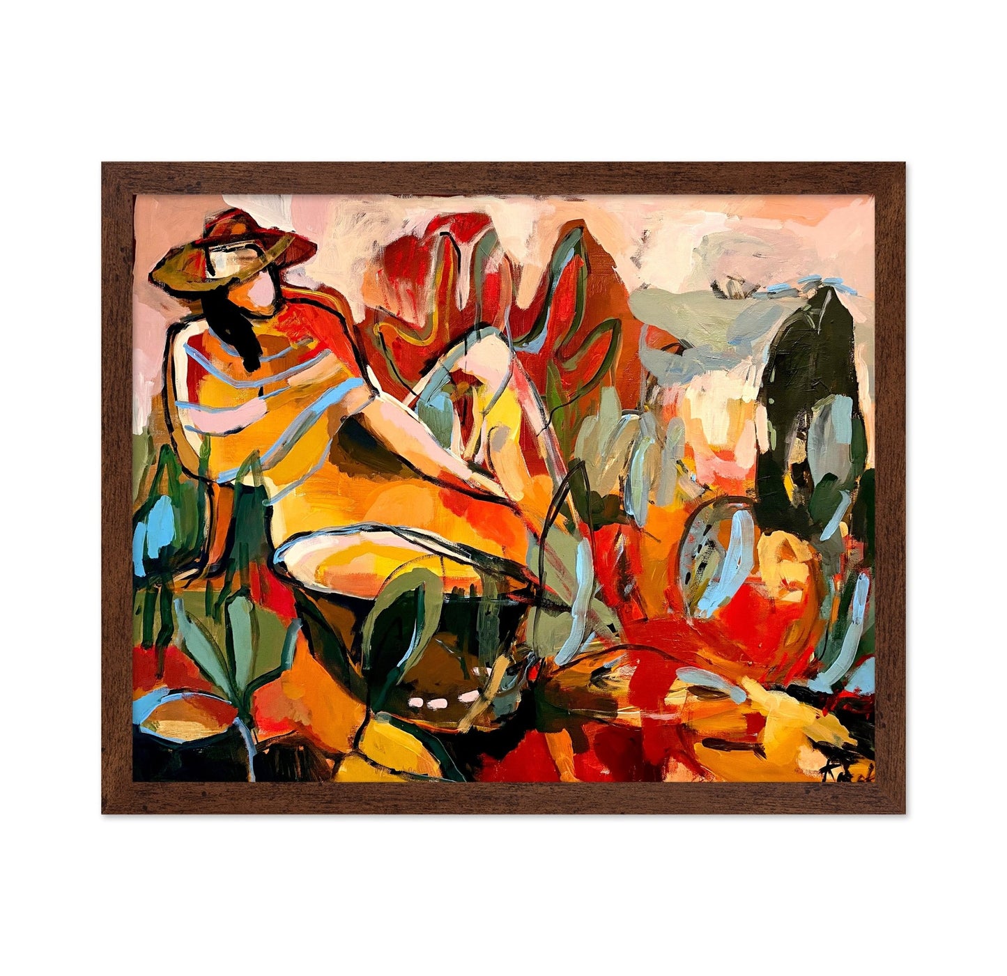 Desert Painter Scene