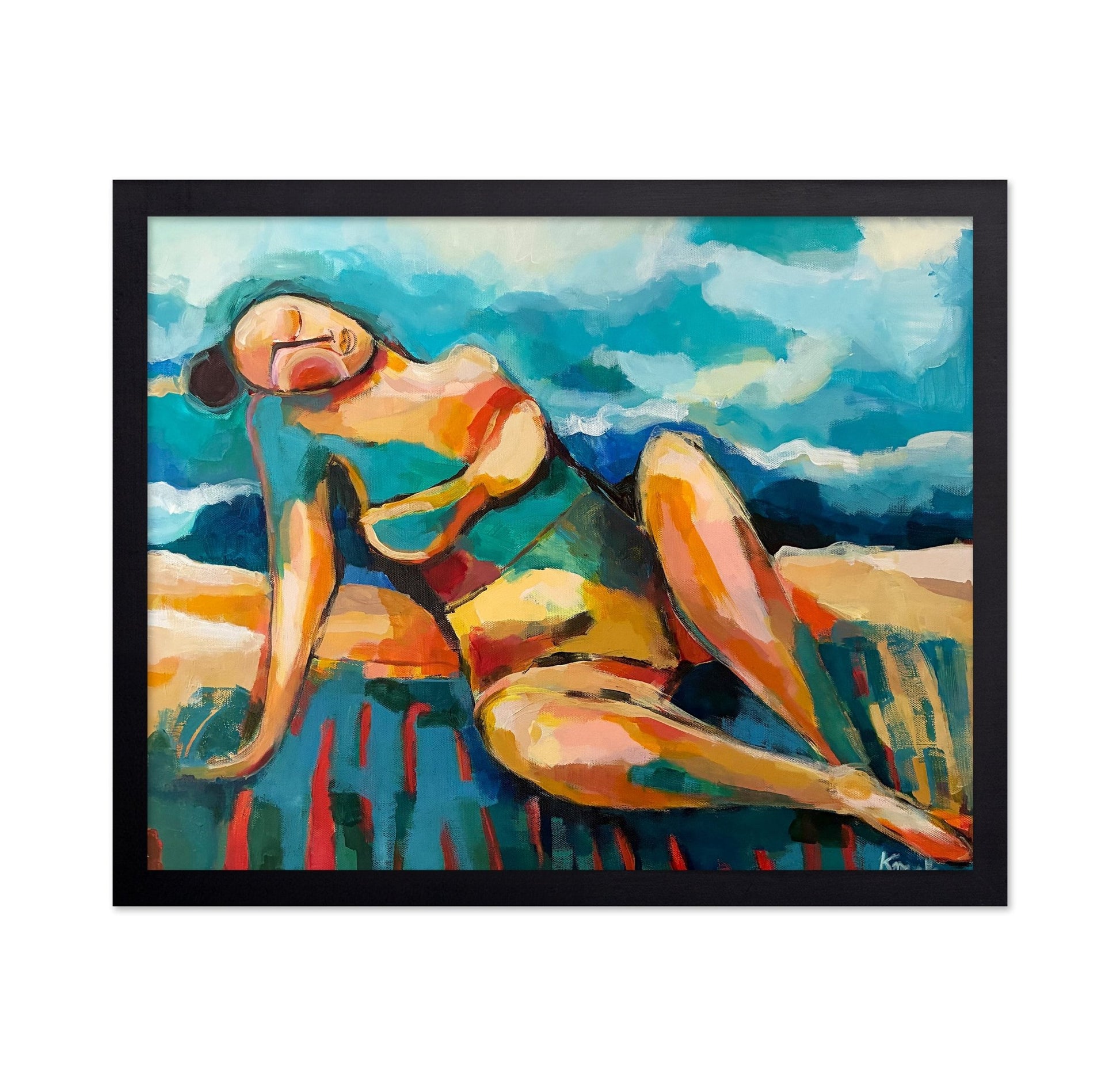 Sunlit Beach Figure