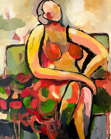 Seated Color Figure