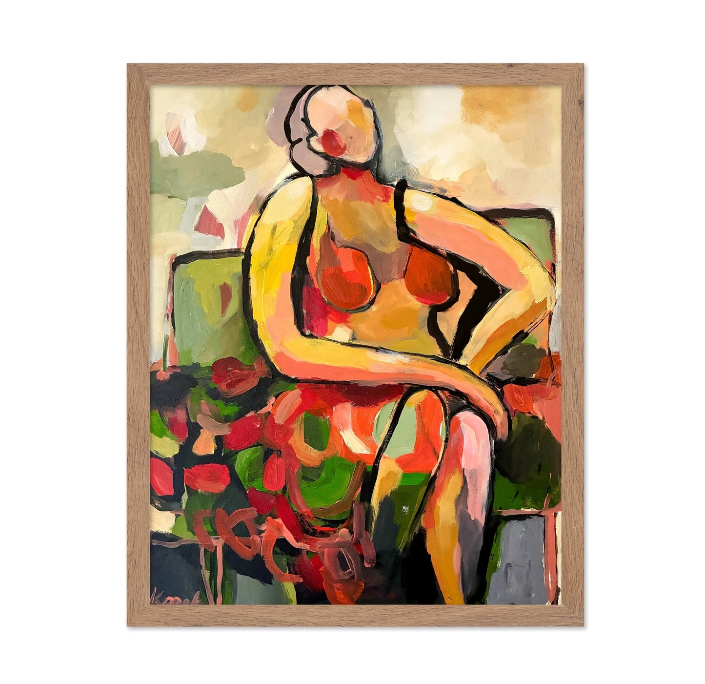 Seated Color Figure