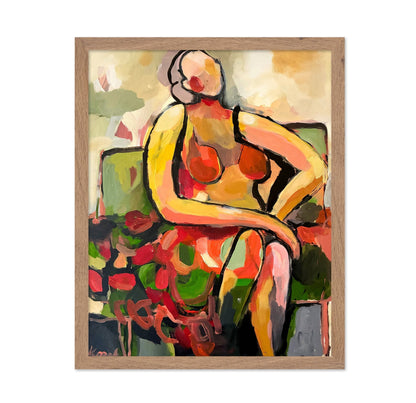Seated Color Figure