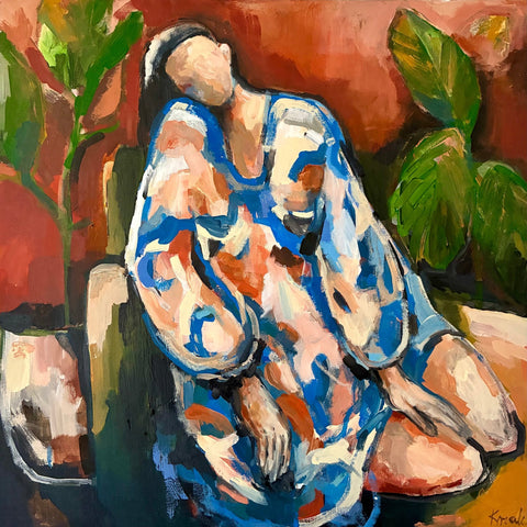 Colorful Resting Figure