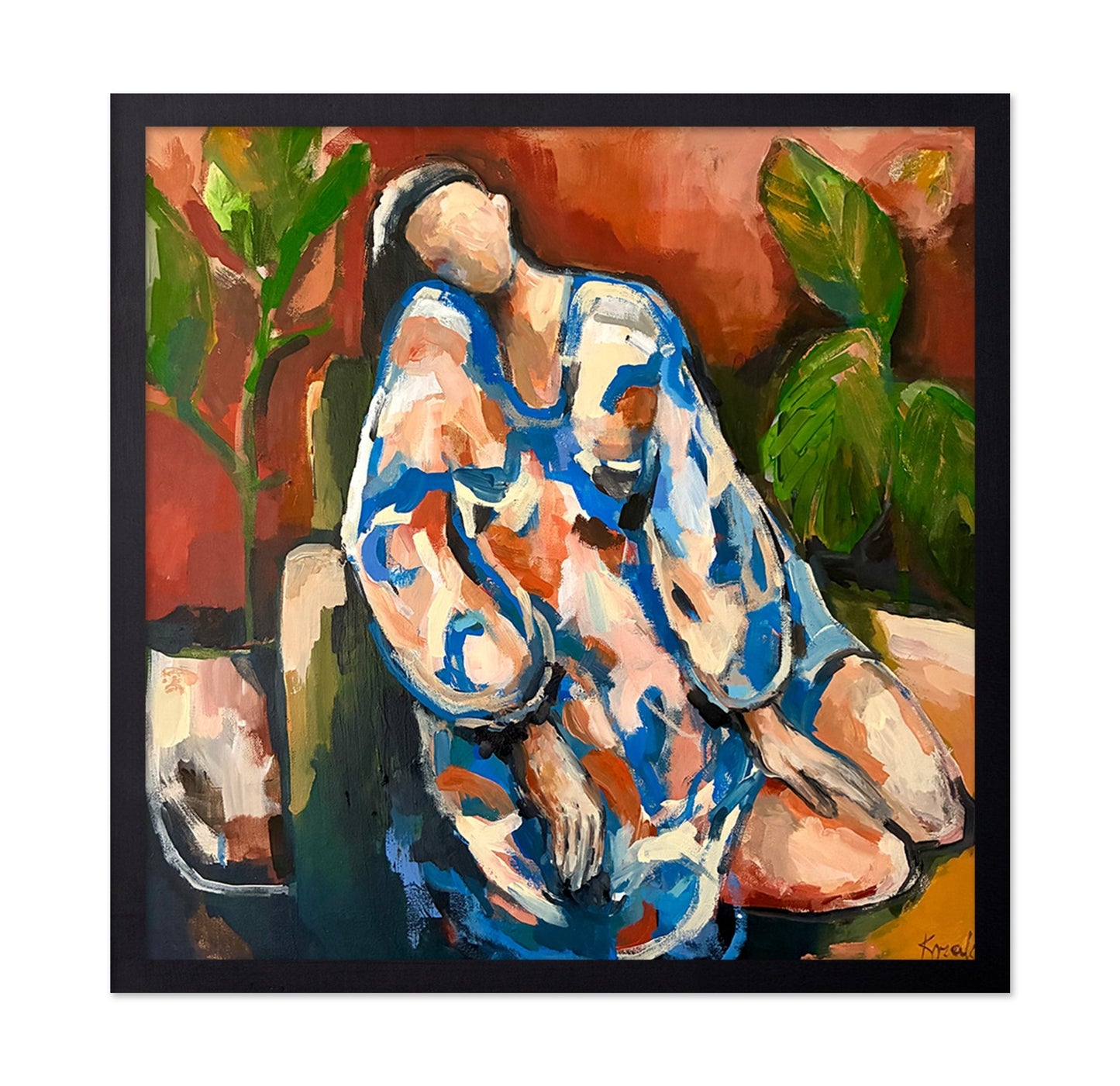 Colorful Resting Figure