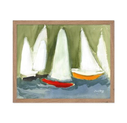 Sailboats Calm Water