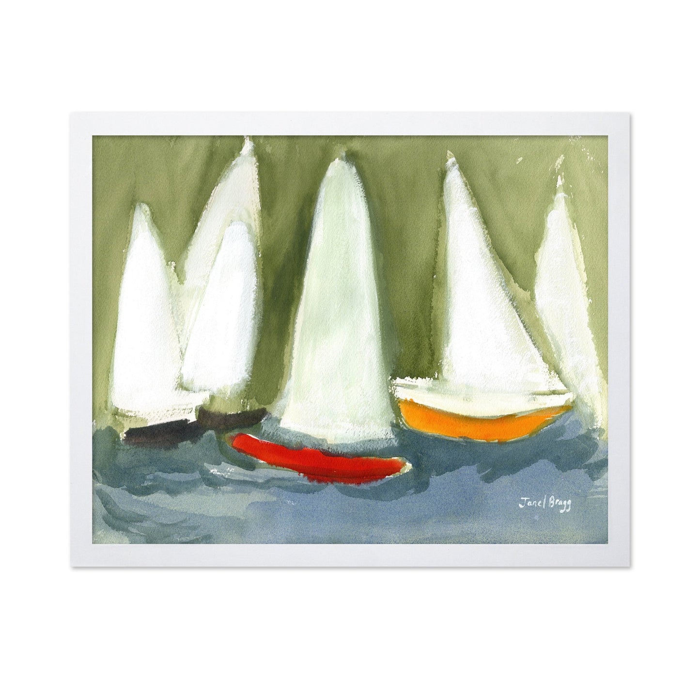 Sailboats Calm Water