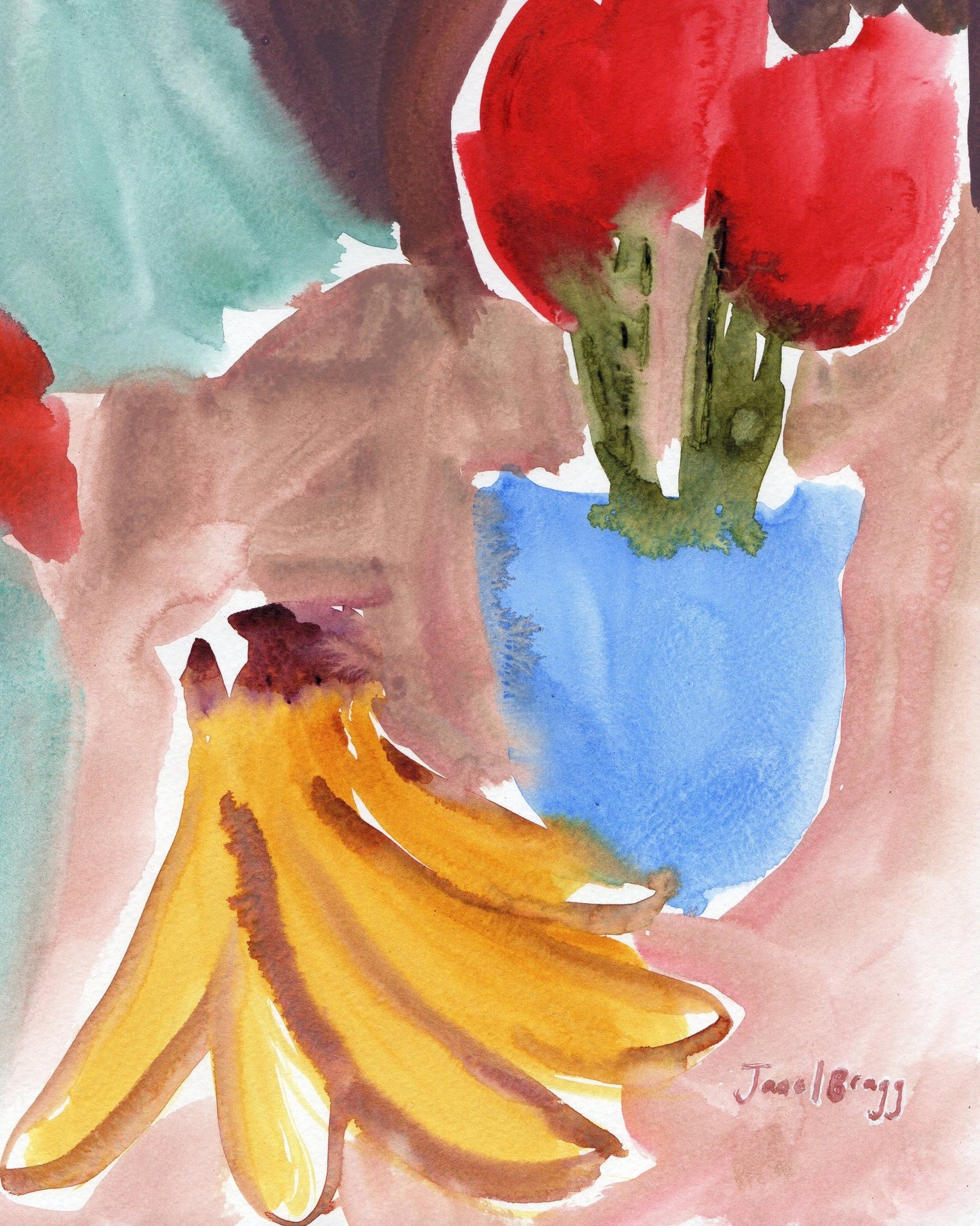 Banana Tulip Still Life