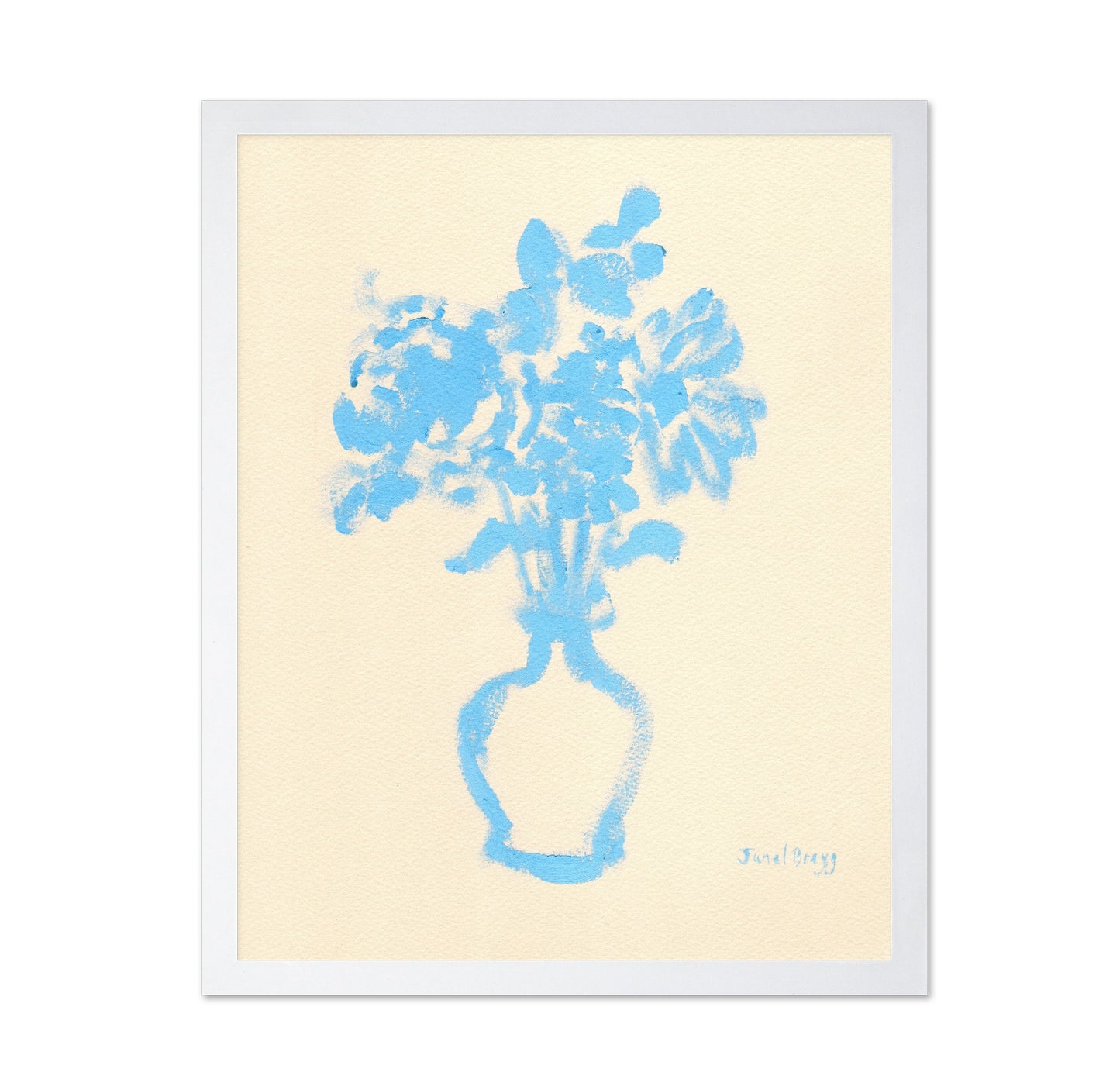 Blue Vase Flowers No1
